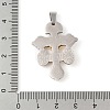 304 Stainless Steel Pendants STAS-C103-02GP-02-3