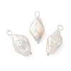 Natural Baroque Pearl Keshi Pearl Pendants PALLOY-JF02132-1