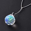 AB Color Plated Crystal Bullet Big Pendant Decorations HJEW-G019-03G-4