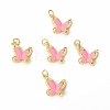 Brass Micro Pave Cubic Zirconia Pendants KK-E068-VB324-1-4