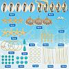 DIY Ocean Gemstone Earring Making Kit DIY-SC0020-31-2
