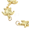 Turtle & Starfish 304 Stainless Steel Bracelets Making AJEW-JB01604-3