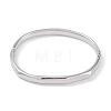 304 Stainless Steel Faceted Ring Hinged Bangles for Women BJEW-C071-16P-2