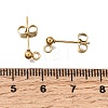 304 Stainless Steel Stud Earrings Findings STAS-L315-066B-G-2