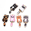 Alloy Enamel Pendants X-FIND-Q102-12M-1