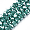 Electroplate Glass Beads Strands EGLA-A044-P6mm-A09-1