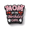 Mother's Day Silicone Focal Beads SIL-G013-01D-1