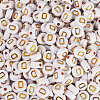 500Pcs Plating Acrylic Beads PACR-TADJ0001-01D-2