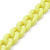 Handmade Opaque Acrylic Curb Chains AJEW-JB00662-08-2