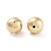 Round Rack Plating Brass European Beads X-KK-G512-08G-2
