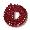 Electroplate Transparent Glass Beads Strands LS-EGLA-A035-T8mm-L07-2