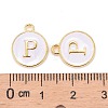 Golden Plated Alloy Charms LS-ENAM-S118-01P-3