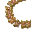 Painted Glass Beads Strands GLAA-Z021-09-2