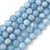 Natural Aquamarine Beads Strands G-D327-C03-8mm-2