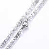 304 Stainless Steel Mariner Link Chains Necklaces NJEW-P223-08P-2