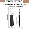 12Pcs PU Leather Zipper Pull Tabs FIND-CY0002-33B-2