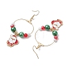 Alloy Enamel Dangle Earrings EJEW-JE06144-4