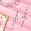 Opalite Chips Tassel Dangle Earrings EJEW-TA00260-01-3