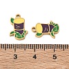 Fruit 304 Stainless Steel Enamel Pendants SA-CBA49D2-11G-03-3