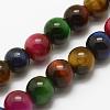 Natural Tiger Eye Beads Strands G-K194-8mm-07-1