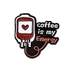 Transfusion Coffee with Word Enamel Pins JEWB-Q014-11A-1