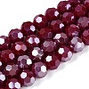 Electroplate Glass Beads Strands EGLA-R018-8mm-9-A-1