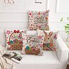 Burlap Customization Pillow Covers Set AJEW-WH0124-007-4