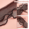 2 Layer Polyester Pleated Lace Trim OCOR-WH0088-46B-4