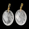 Natural Quartz Crystal Pendants G-E603-03G-05-3