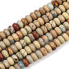 Natural Shoushan Stone Beads Strands G-L647-D11-4x6mm-2