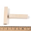 Unfinished Wood European Beads WOOD-S659-13-LF-3