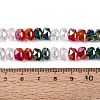 Electroplate Transparent Glass Beads Strands EGLA-N022-15A-B03-4