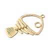Brass Big Pendants KK-P321-01H-G-2