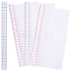 4 Sheets 4 Colors PVC Clear Self-adhesive Transfer Film DIY-BC0004-65-1