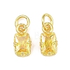 Brass Pave Cubic Zirconia Charms KK-K340-50G-09-1