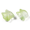 Transparent Spray Painted Glass Beads GLAA-N035-034-C03-3