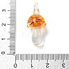 Transparent Handmade Lampwork Pendants LAMP-T021-14G-3