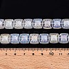 Electroplate Transparent Glass Beads Strands X-EGLA-N017-03A-4