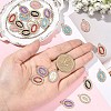 30Pcs 6 Colors Alloy Enamel Pendants ENAM-YW0008-87-4