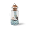 Resin & Glass Glass Wishing Bottle Pendants RE-CBA5B90-01-1