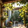 3Pcs Leaf Glass Hanging Suncatchers HJEW-TADJ0014-8