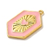 Rack Plating Brass Enamel Pendant KK-A229-31G-3