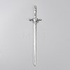 Zinc Alloy Hair Stick Findings for Women FIND-WH0365-027P-1