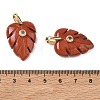 Natural Red Jasper Pendants GG-CBA105B-01G-G-3