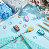  Owl Silicone Knitting Needle Stoppers DIY-NB0010-75-4