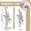 Flower Resin Rhinestone Decorative Corsages for Clothing Accessories PATC-WH0021-064E-2
