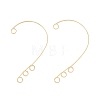 316 Stainless Steel Ear Cuff Findings Ion Plating(IP) X-STAS-H148-01G-1