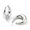 304 Stainless Steel Chunky Hoop Earrings for Women X-EJEW-F280-06E-P-2