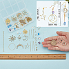 DIY Star Sun Earring Making Kits DIY-SC0020-27-3