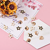 40Pcs 4 Styles Alloy Enamel Pendants ENAM-TA0001-22-3